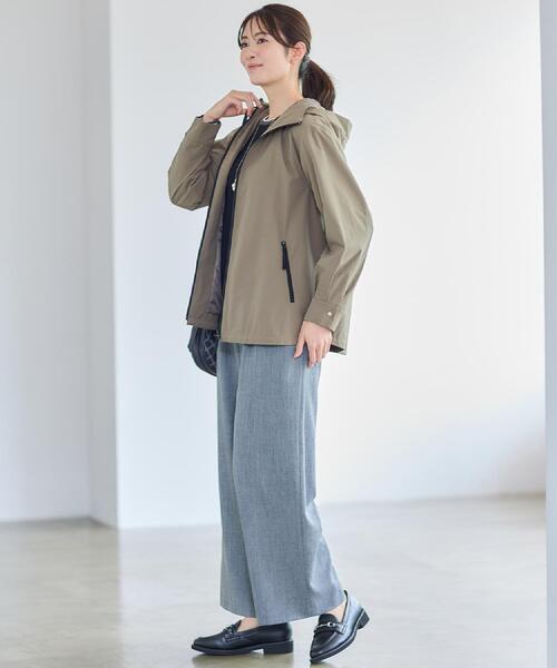 Reflect(リフレクト)の「【ライトアウター/キレイ見え/気軽な羽織に◎】スポーティライトアウター(ブルゾン・レディース・オリーブ/ネイビー・05/07/09/11/13/15 /17)」の6枚目の写真