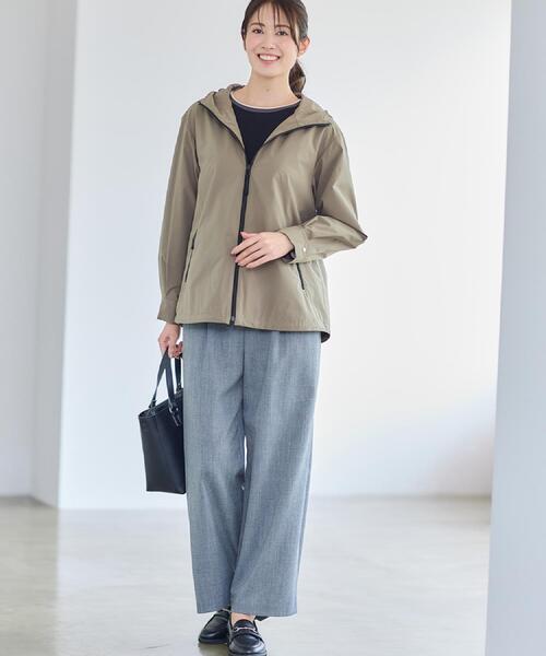 Reflect(リフレクト)の「【ライトアウター/キレイ見え/気軽な羽織に◎】スポーティライトアウター(ブルゾン・レディース・オリーブ/ネイビー・05/07/09/11/13/15 /17)」の8枚目の写真