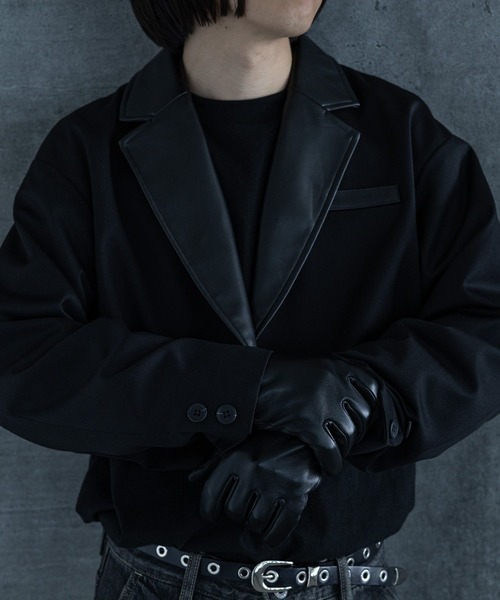 HARE（ハレ）の「レザーグローブ(HARE)（手袋・メンズ・ブラック・FREE）」の4枚目の写真