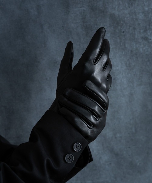 HARE（ハレ）の「レザーグローブ(HARE)（手袋・メンズ・ブラック・FREE）」の6枚目の写真