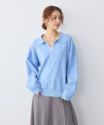 anyfee（エニフィー）の「【anyfee/大きいサイズ】ポロスキッパーニットプルオーバー《セットアップ対応》◆新色追加◆（ニット/セーター）」