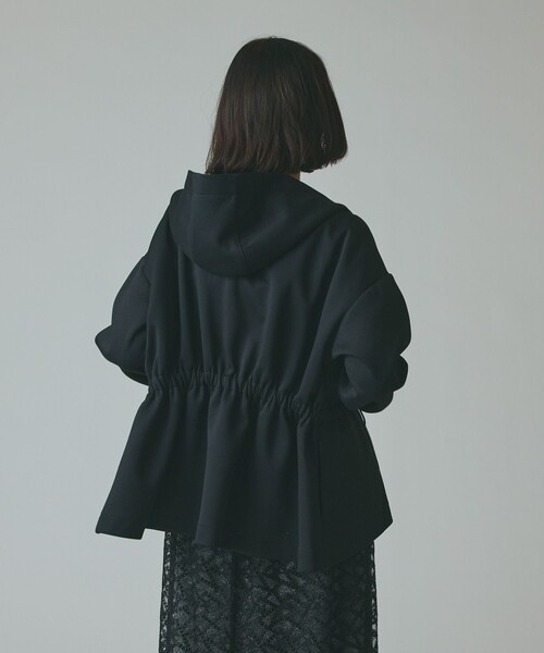 GRACE CLASS（グレースクラス）の「ロゴドロストフーディ（パーカー・レディース・ブラック/カーキ・36）」の6枚目の写真