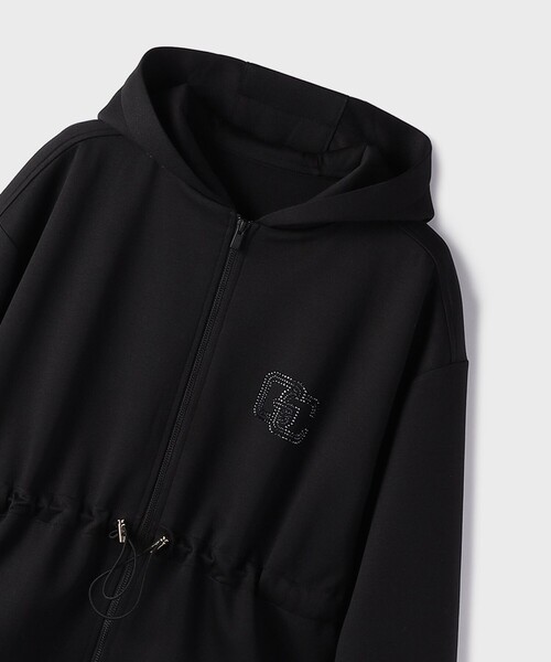 GRACE CLASS（グレースクラス）の「ロゴドロストフーディ（パーカー・レディース・ブラック/カーキ・36）」の11枚目の写真