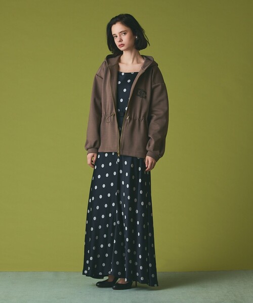 GRACE CLASS（グレースクラス）の「ロゴドロストフーディ（パーカー・レディース・ブラック/カーキ・36）」の16枚目の写真