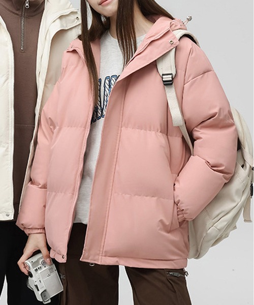 BANTON ピンク ダウンジャケット　1回着用 BANTON ピンク ダウンジャケット 1回着用 - メルカリ