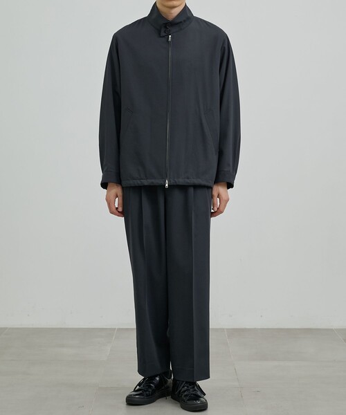 UNITED TOKYO（ユナイテッドトウキョウ）の「TECHNO WOOL 2タックイージーパンツ（その他パンツ・メンズ・ブラック/ダークグレー/オリーブ・1/2）」の18枚目の写真