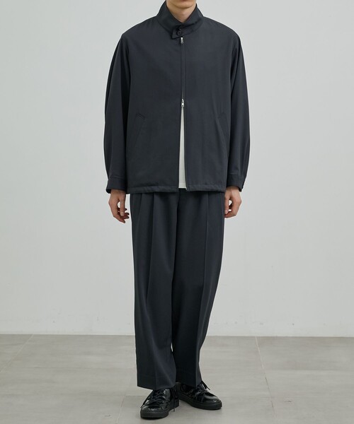 UNITED TOKYO（ユナイテッドトウキョウ）の「TECHNO WOOL 2タックイージーパンツ（その他パンツ・メンズ・ブラック/ダークグレー/オリーブ・1/2）」の12枚目の写真