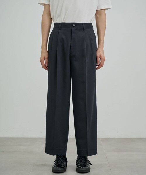 UNITED TOKYO（ユナイテッドトウキョウ）の「TECHNO WOOL 2タックイージーパンツ（その他パンツ・メンズ・ブラック/ダークグレー/オリーブ・1/2）」の15枚目の写真