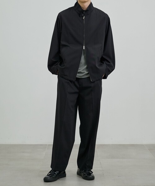 UNITED TOKYO（ユナイテッドトウキョウ）の「TECHNO WOOL 2タックイージーパンツ（その他パンツ・メンズ・ブラック/ダークグレー/オリーブ・1/2）」の19枚目の写真