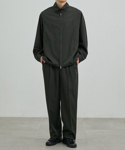 UNITED TOKYO（ユナイテッドトウキョウ）の「TECHNO WOOL 2タックイージーパンツ（その他パンツ・メンズ・ブラック/ダークグレー/オリーブ・1/2）」の6枚目の写真