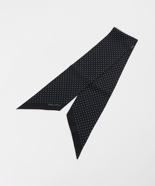 UNITED ARROWS(ユナイテッドアローズ)の「<Holliday&Brown>ドット ストール(ストール/ショール・メンズ・ブラウン系/ネイビー・FREE)」の1枚目の写真
