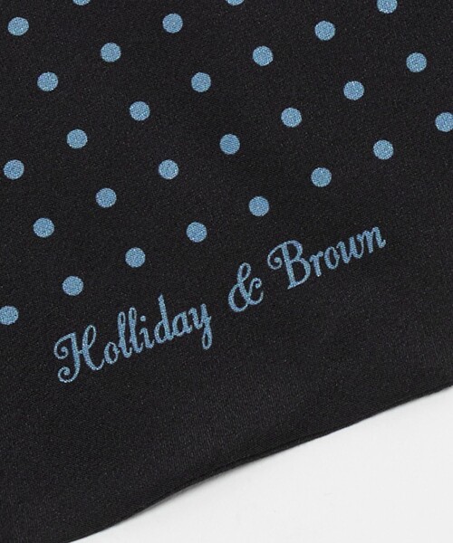 UNITED ARROWS(ユナイテッドアローズ)の「<Holliday&Brown>ドット ストール(ストール/ショール・メンズ・ブラウン系/ネイビー・FREE)」の7枚目の写真