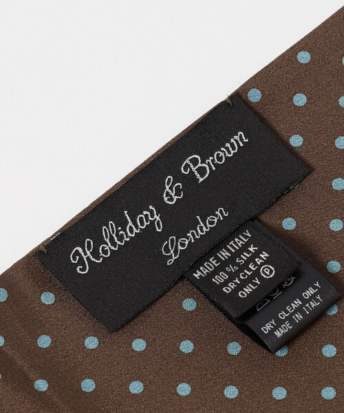 UNITED ARROWS(ユナイテッドアローズ)の「<Holliday&Brown>ドット ストール(ストール/ショール・メンズ・ブラウン系/ネイビー・FREE)」の9枚目の写真