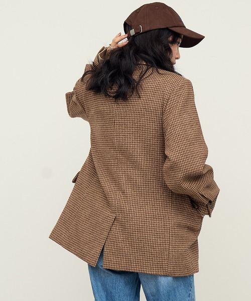 NOGLE（ノグル）の「【NOGLE/ノグル】ウールミックスチェックオーバー