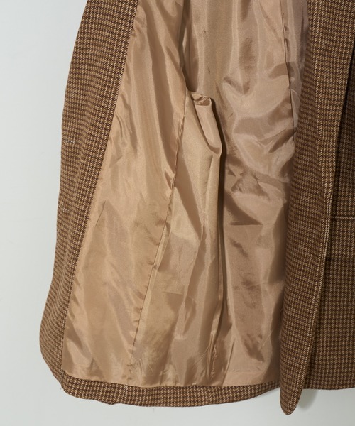 NOGLE/ノグル】ウールミックスチェックオーバージャケット（テーラード