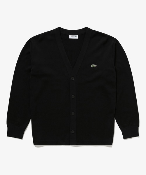 LACOSTE(ラコステ)の「ヘビーウェイトシングルジャージカーディガン(カーディガン/ボレロ・メンズ・オフホワイト/ブラック/オリーブ・2/3/4/5)」の7枚目の写真