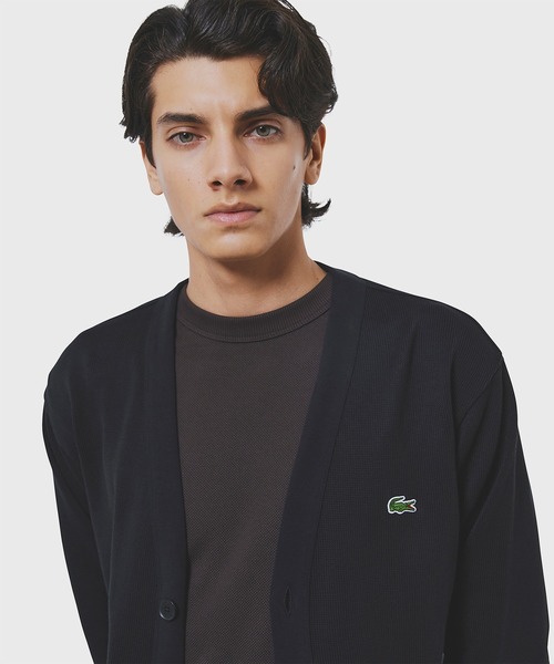 LACOSTE(ラコステ)の「ヘビーウェイトシングルジャージカーディガン(カーディガン/ボレロ・メンズ・オフホワイト/ブラック/オリーブ・2/3/4/5)」の22枚目の写真