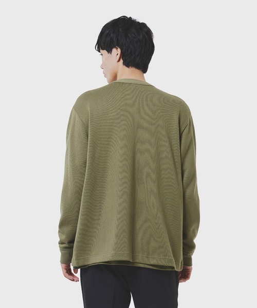 LACOSTE(ラコステ)の「ヘビーウェイトシングルジャージカーディガン(カーディガン/ボレロ・メンズ・オフホワイト/ブラック/オリーブ・2/3/4/5)」の9枚目の写真