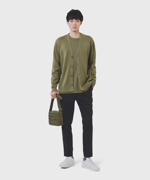 LACOSTE(ラコステ)の「ヘビーウェイトシングルジャージカーディガン(カーディガン/ボレロ・メンズ・オフホワイト/ブラック/オリーブ・2/3/4/5)」の13枚目の写真