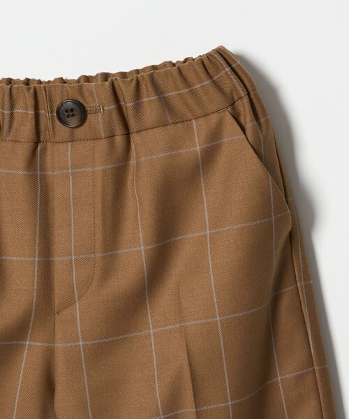 green label relaxing（グリーンレーベルリラクシング）の「ウィンドペン チェック ショートパンツ / キッズ 110cm-130cm（スーツパンツ・キッズ・ブラウン・130cm/120cm/110cm）」の10枚目の写真