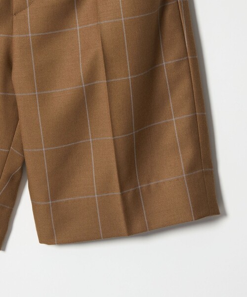 green label relaxing（グリーンレーベルリラクシング）の「ウィンドペン チェック ショートパンツ / キッズ 110cm-130cm（スーツパンツ・キッズ・ブラウン・130cm/120cm/110cm）」の14枚目の写真