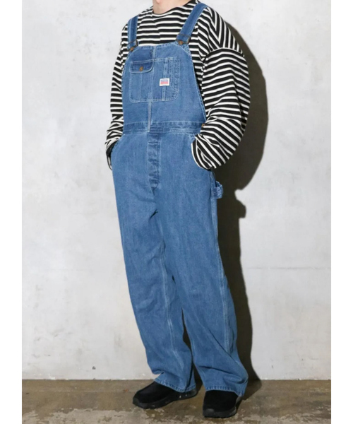 PENNEYS(ぺニーズ)の「【PENNEY'S/ぺニーズ 】 10oz DENIM 50'S OVERALL STONE WASH/オーガニックデニム/50‘S/オーバーオール【WEB限定】(サロペット/オーバーオール・メンズ・ブルー・M/L)」の1枚目の写真