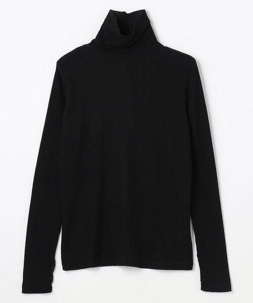 セール】ウール混リブタートルネックカットソー（Tシャツ/カットソー