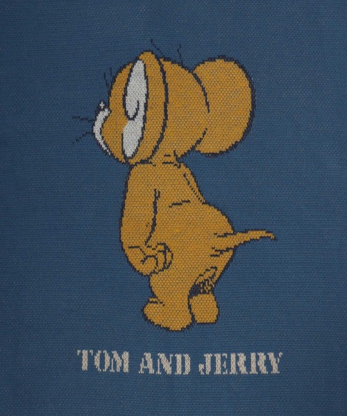Tom&Jerry(トムアンドジェリー)の「Tom and Jerry/トムとジェリー オーバーサイズ 総柄/袖ライン キャラクター ジャガード刺繍ニット(ニット/セーター・レディース・グレー/ブルー/ベージュ/ネイビー/ワイン/オフホワイト・L/M)」の17枚目の写真