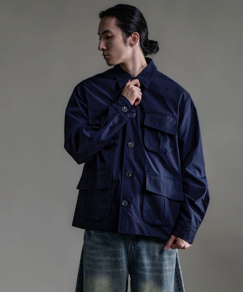 CALIFORNIA OUTFITTERS(カリフォルニア アウトフィッターズ)の「10A6 ユーティリティー ワークジャケット(カバーオール・メンズ・グレー/ネイビー・FREE)」の1枚目の写真