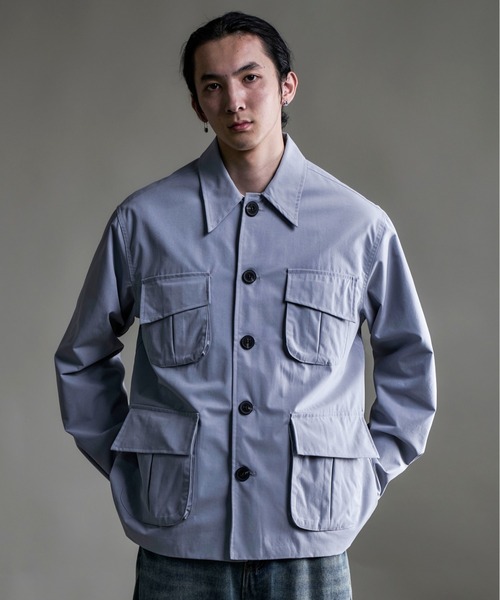 CALIFORNIA OUTFITTERS(カリフォルニア アウトフィッターズ)の「10A6 ユーティリティー ワークジャケット(カバーオール・メンズ・グレー/ネイビー・FREE)」の2枚目の写真