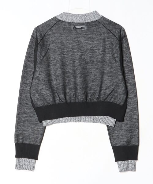 DOUBLE STANDARD CLOTHING（ダブルスタンダードクロージング）の「フィラメン天竺 レイヤードトップス（ニット/セーター・レディース・トップグレー・36/38）」の2枚目の写真