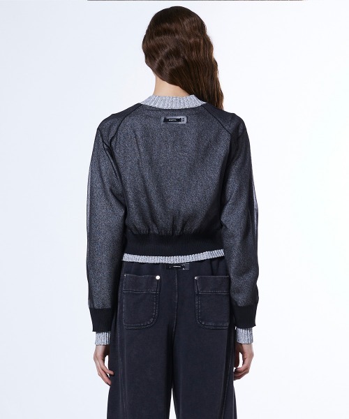 DOUBLE STANDARD CLOTHING（ダブルスタンダードクロージング）の「フィラメン天竺 レイヤードトップス（ニット/セーター・レディース・トップグレー・36/38）」の5枚目の写真