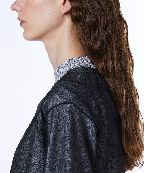 DOUBLE STANDARD CLOTHING（ダブルスタンダードクロージング）の「フィラメン天竺 レイヤードトップス（ニット/セーター・レディース・トップグレー・36/38）」の8枚目の写真