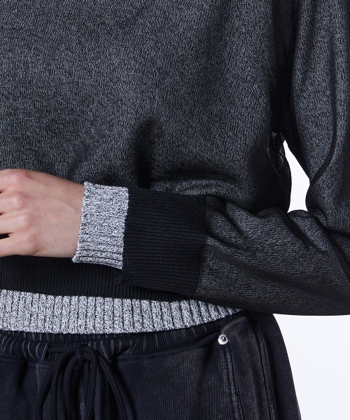 DOUBLE STANDARD CLOTHING（ダブルスタンダードクロージング）の「フィラメン天竺 レイヤードトップス（ニット/セーター・レディース・トップグレー・36/38）」の10枚目の写真