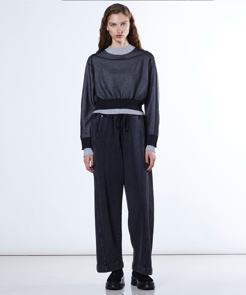 DOUBLE STANDARD CLOTHING（ダブルスタンダードクロージング）の「フィラメン天竺 レイヤードトップス（ニット/セーター・レディース・トップグレー・36/38）」の12枚目の写真