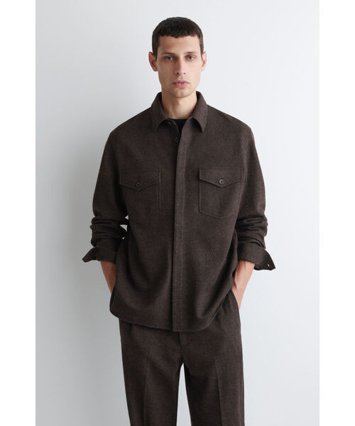 ボイルドウールオーバーシャツ（シャツ/ブラウス）｜COS（コス）の