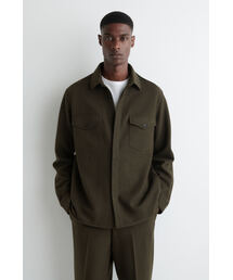 メンズのシャツ/ブラウス（グリーン・カーキ/緑色系・オープンカラー