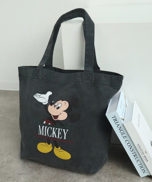 Disney（ディズニー）の「ヴィンテージライク アソートデザイン ピグメント加工 トートバッグ (ディズニー・サンリオ・ワーナー)（トートバッグ・メンズ・ブラック系その他/ブラック系その他2/ブラック系その他3/ブラック系その他4/ブラック系その他5/ブラック系/ブラック系1/ブラック系8/ブラック系9/ブラック系4/ブラック系2/ブラック系7/ブラック系6/ブラック系5/ブラック系3・FREE）」の9枚目の写真