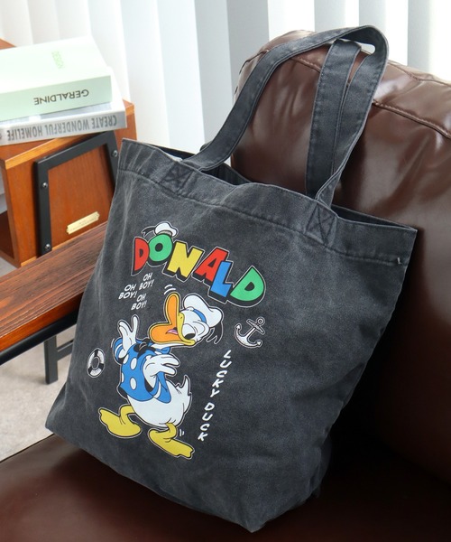 Disney（ディズニー）の「ヴィンテージライク アソートデザイン ピグメント加工 トートバッグ (ディズニー・サンリオ・ワーナー)（トートバッグ・メンズ・ブラック系その他/ブラック系その他2/ブラック系その他3/ブラック系その他4/ブラック系その他5/ブラック系/ブラック系1/ブラック系8/ブラック系9/ブラック系4/ブラック系2/ブラック系7/ブラック系6/ブラック系5/ブラック系3・FREE）」の11枚目の写真