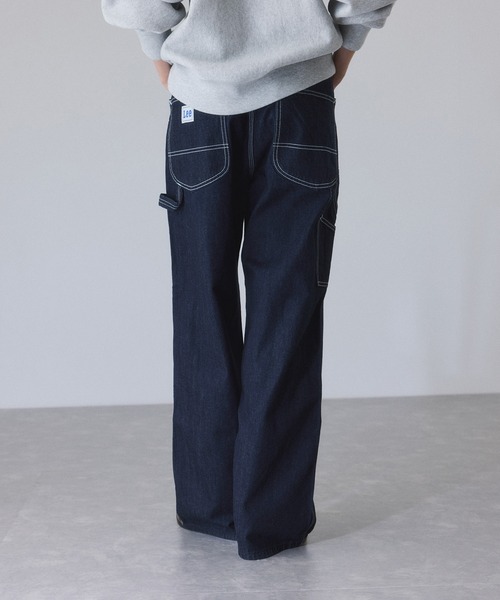 Lee(リー)の「【Lee for ADAM ET ROPE'】別注ペインターパンツ(デニムパンツ・レディース・ネイビー・X-SMALL/S/M)」の6枚目の写真