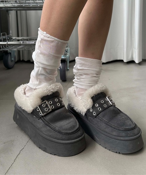 バックルムートンブーツ（ブーツ）｜sedacle girl（セダクルガール）の