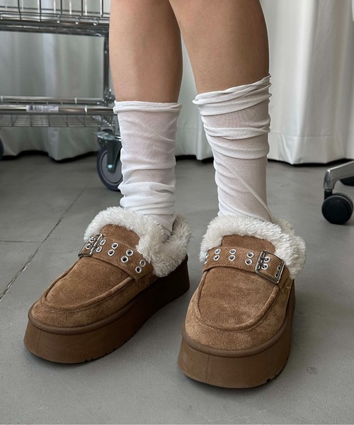 バックルムートンブーツ（ブーツ）｜sedacle girl（セダクルガール）の