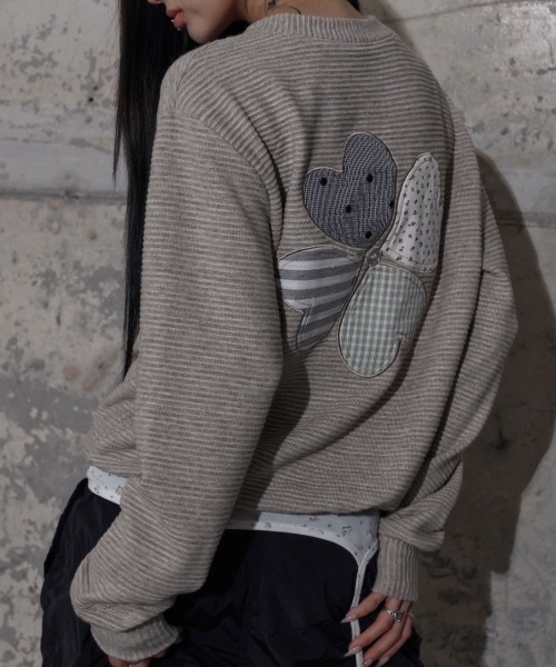 FANCY CLUB】CLOVER PATCHWORK CARDIGAN / 【ファンシークラブ