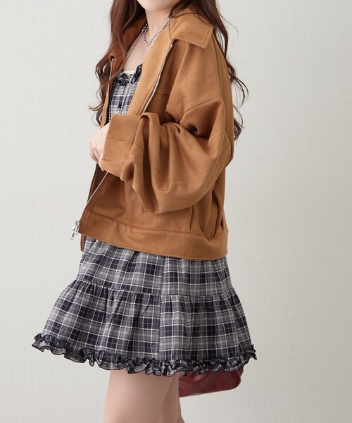 continuer de NICE CLAUP(コンティニューデナイスクラップ)の「【人気デザイン!】キャミティアードチュニック(シャツ/ブラウス・レディース・ブラウン系その他/ブラック/ブルー系その他・FREE)」の14枚目の写真