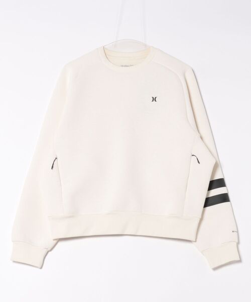 Hurley （ハーレー）の「【Hurley:ハーレー】レディースファントムスウェット　ストレッチトレーナー　吸水速乾　PHANTOM SWEAT BLOCK PARTY CREW（スウェット・レディース・オフホワイト/ブラック・MEDIUM/LARGE/SMALL）」の12枚目の写真