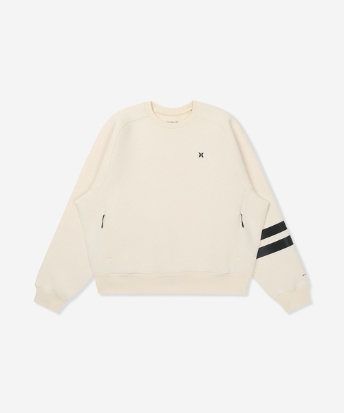 Hurley （ハーレー）の「【Hurley:ハーレー】レディースファントムスウェット　ストレッチトレーナー　吸水速乾　PHANTOM SWEAT BLOCK PARTY CREW（スウェット・レディース・オフホワイト/ブラック・MEDIUM/LARGE/SMALL）」の5枚目の写真