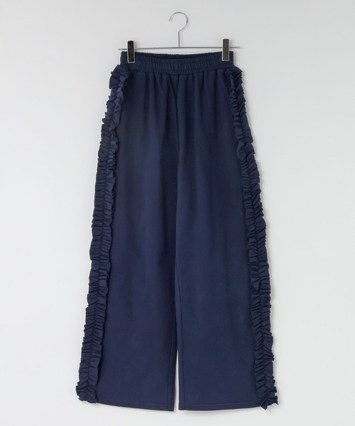 LOWRYS FARM（ローリーズファーム）の「サイドフリルカットパンツ　607239（スウェットパンツ・レディース・ネイビー/ブラウン/ブラック/グレー・SMALL/MEDIUM）」の10枚目の写真