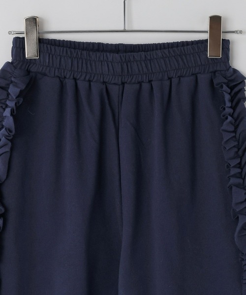 LOWRYS FARM（ローリーズファーム）の「サイドフリルカットパンツ　607239（スウェットパンツ・レディース・ネイビー/ブラウン/ブラック/グレー・SMALL/MEDIUM）」の12枚目の写真