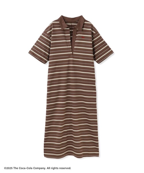 SALON adam et rope'（サロン アダム エ ロペ）の「Coca-Cola マルチボーダーワンピース（ワンピース・レディース・サックスブルー/ブラウン系その他2・FREE）」の19枚目の写真