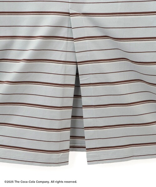 SALON adam et rope'（サロン アダム エ ロペ）の「Coca-Cola マルチボーダーワンピース（ワンピース・レディース・サックスブルー/ブラウン系その他2・FREE）」の14枚目の写真